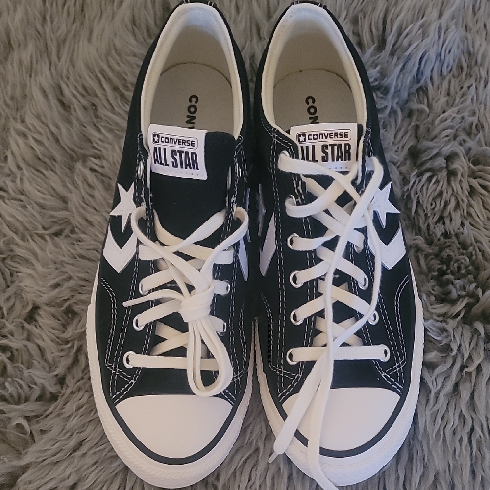 Converse Kids Classic Black and White All Star Sneakers